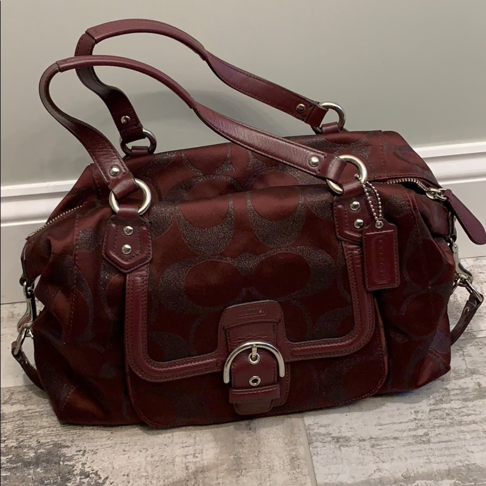 Maroon Coach Purse